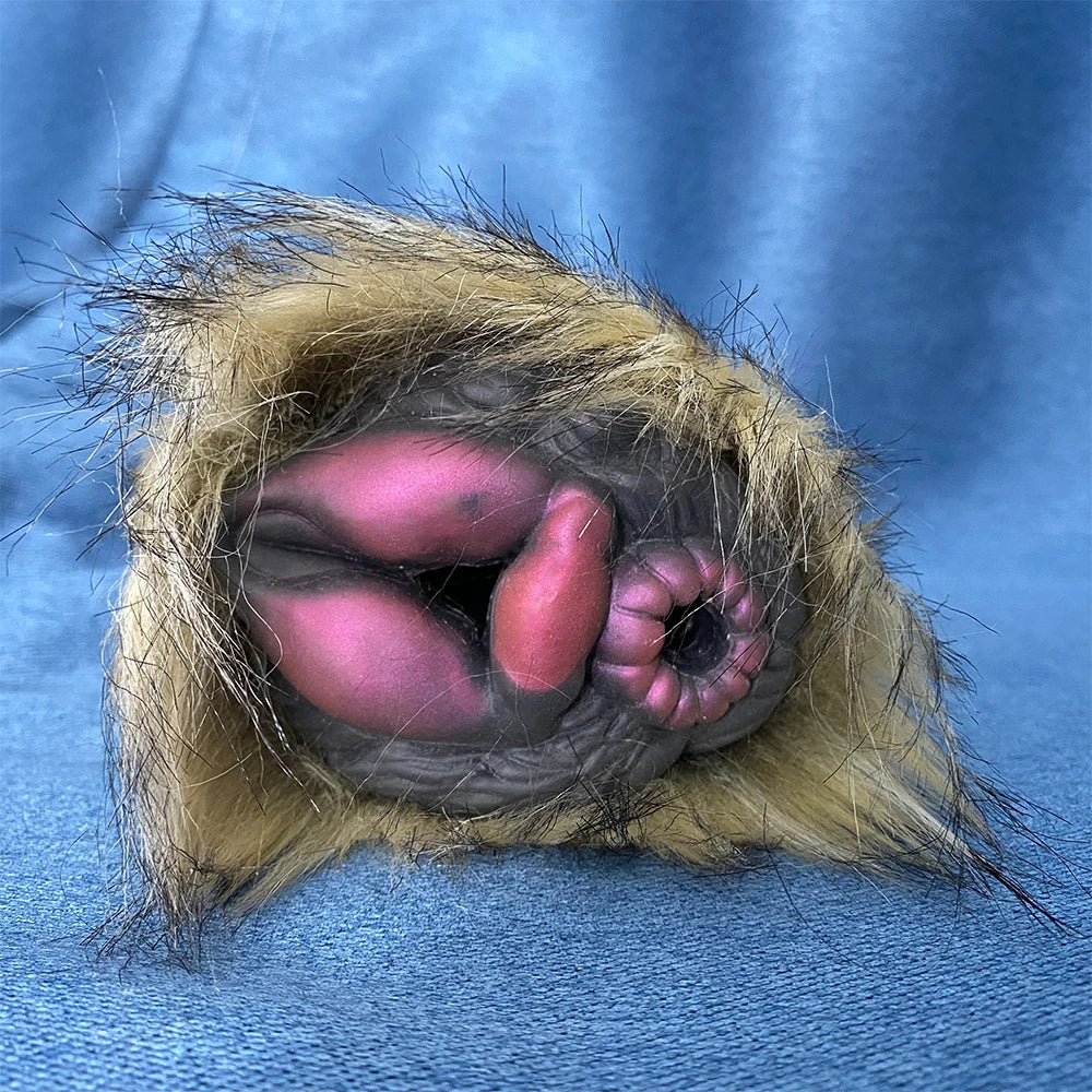 Furry Animal Pocket Pussy – Dual Vagina Silicone Male Masturbator | Domlust Fetish