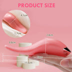 Pink Tongue Vibrator Clit Clamps - Clitoral Licking Nipple Stimulator Sex Toy for Women