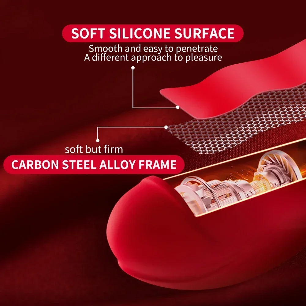 Vibrating Dildos G Spot Rose Vibrator - Dual End Dildo Vibrator Bendable Female Sex Toys