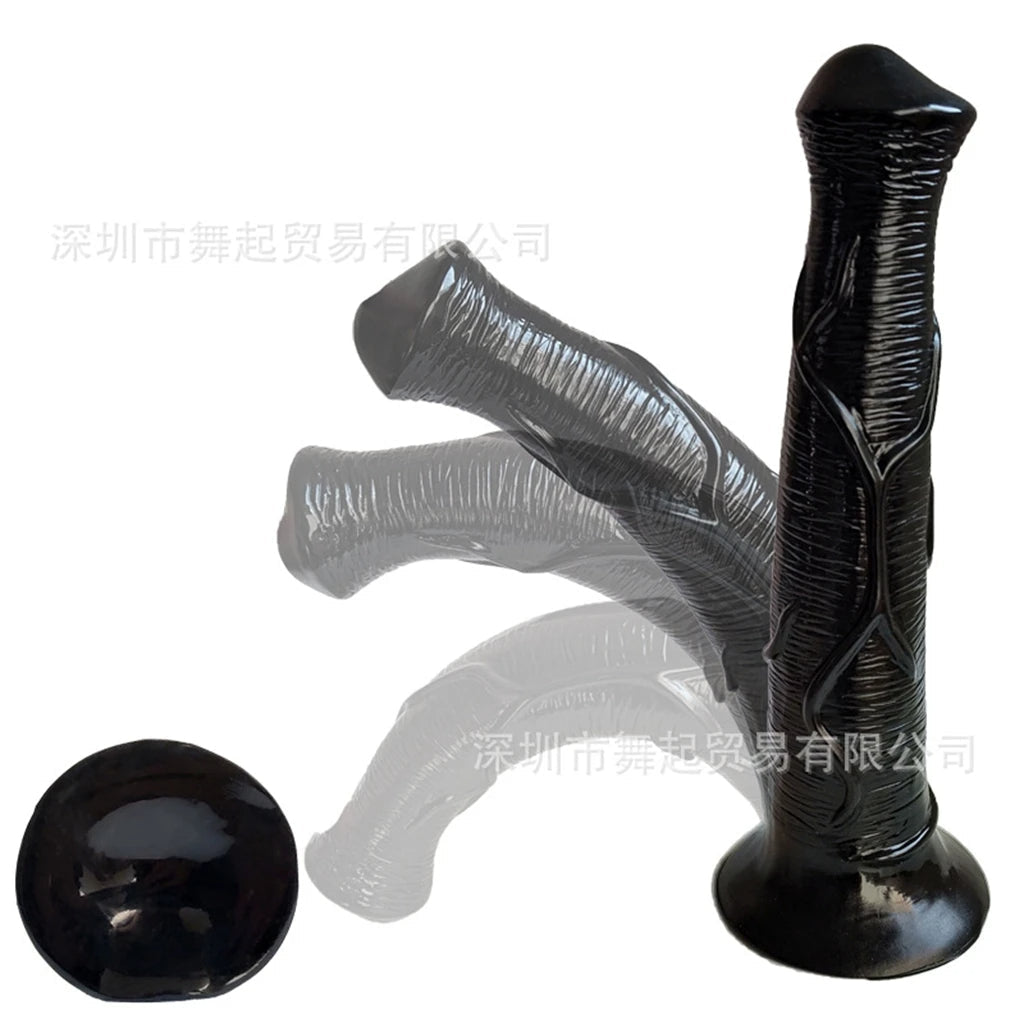 Long Horse Dildo Butt Plug - Realistic Animaldildo Riding Anal Orgasm Women Sex Toys