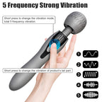 Magic Wand Vibrator - Double End G Spot Clitoral Stimulator Female Sex Toys