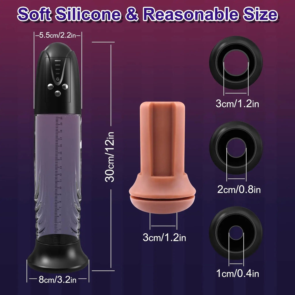 Electric Penis Pump Male Masturbator - Vaccum Sucking Pussy Masturbation Sleeve for Men