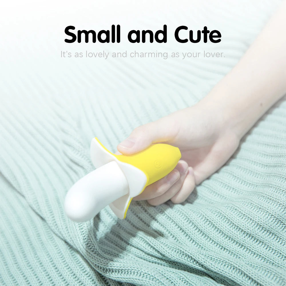 Banana Clit Clamp Tongue Vibrator - Nipple Massage G Spot Vibrating Dildo Women Gifts