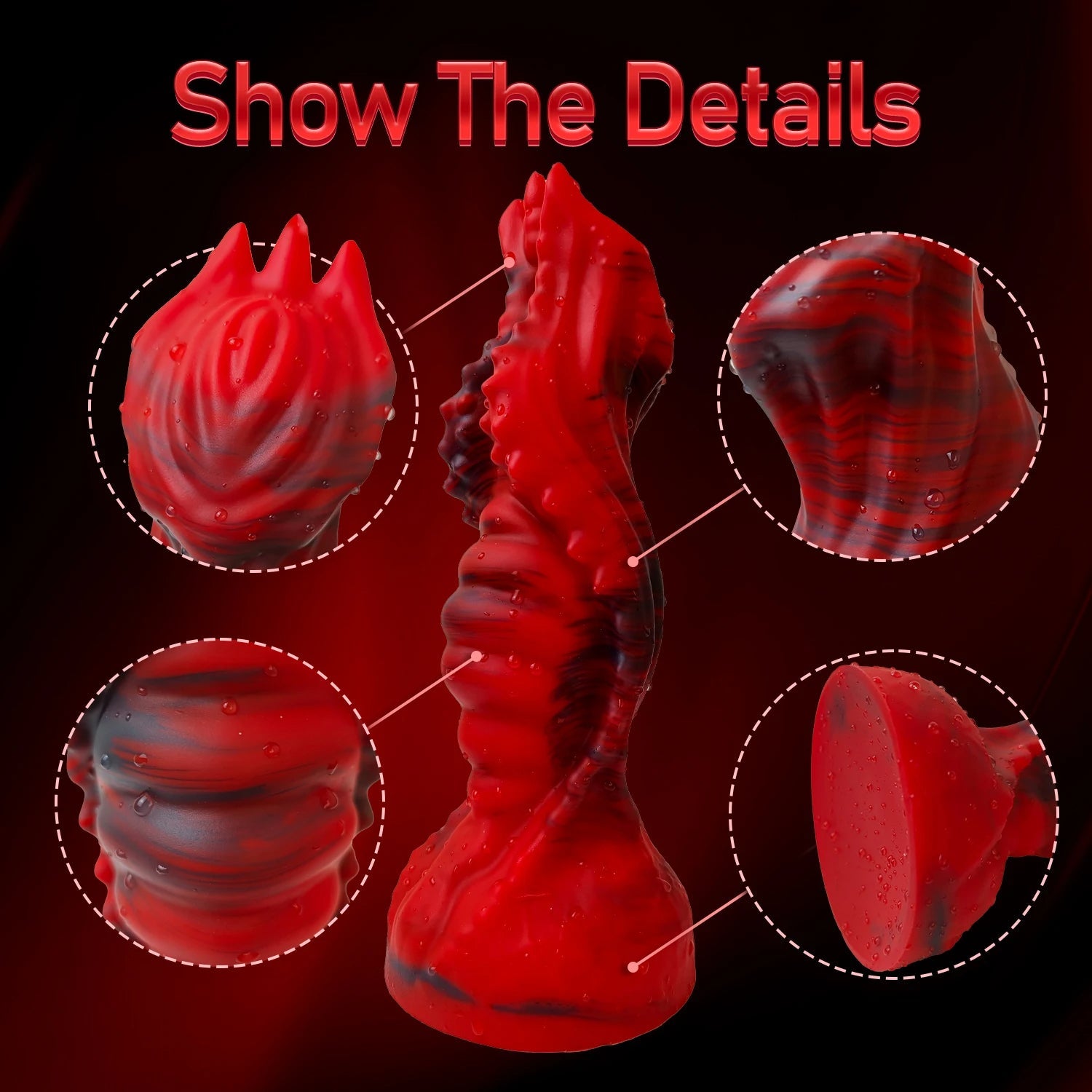 Monster Dragondildo Butt Plug - Silicone Anal Fantasy Dildos Ride Female Sex Toys