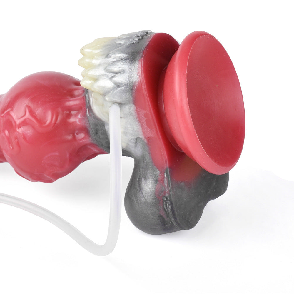 Squirting Horsedildo Butt Plug - Silicone Monster Dildo Vaginal Prostate Massger