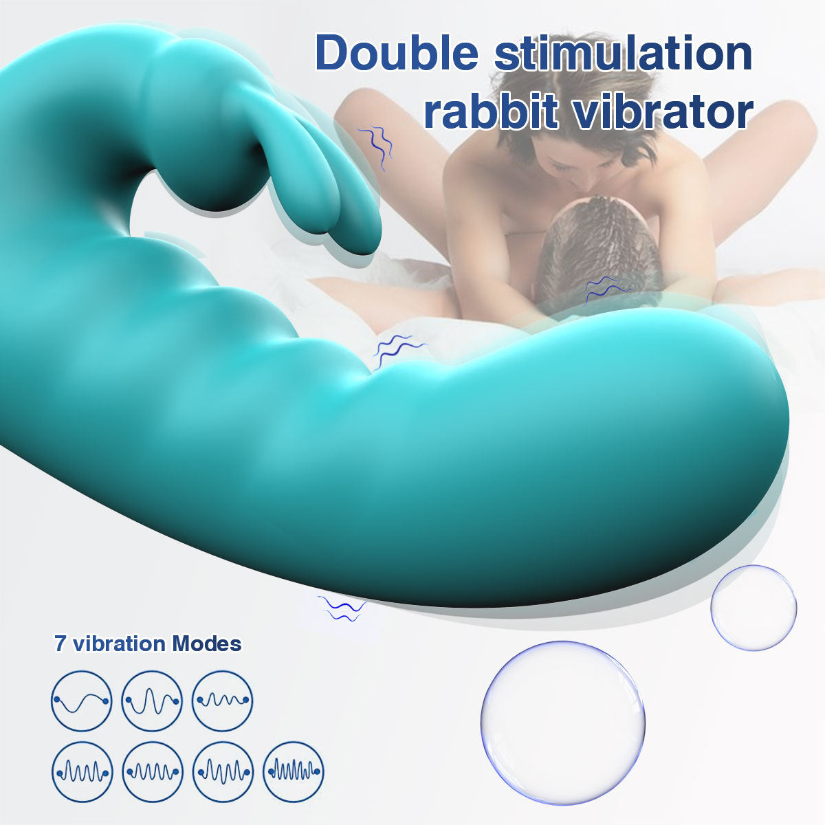 Rabbit Clitoral Vibrator G Spot Vibrating Butt Plug - Remote Control Double Clit Clamp Prostate Massager