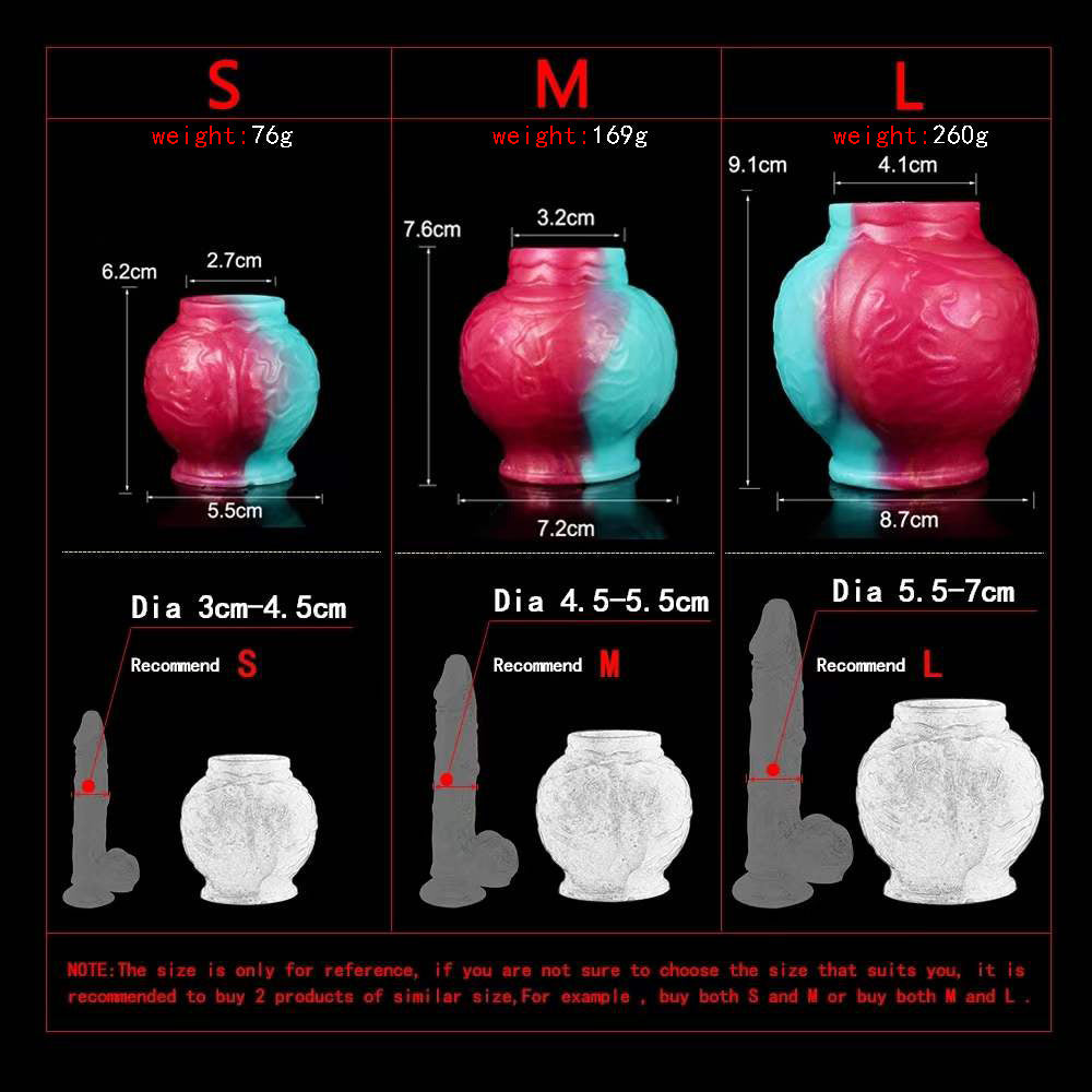 Dog Knot Cock Sleeve Penis Enlarger - Fantasy Monster Penis Charity Sex Toy for Men
