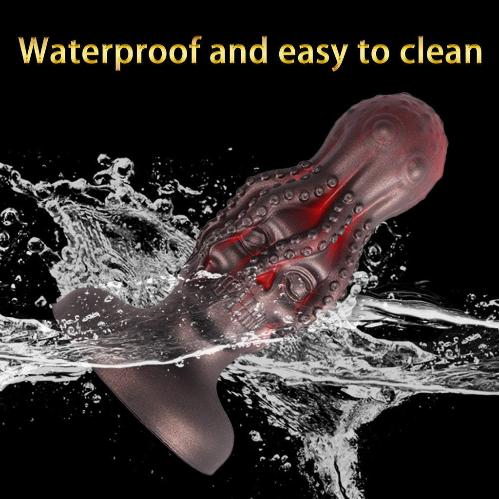 Octopus Dildo Anal Dilator Butt Plug - Alien Skull Monsterdildo Women Vaginal Masturbator