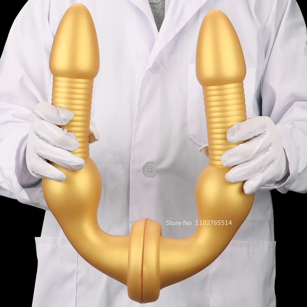 Huge Silicone Anal Dildo Butt Plug - Knotted Gspot Prostate Massager Suction Cup Sex Toy