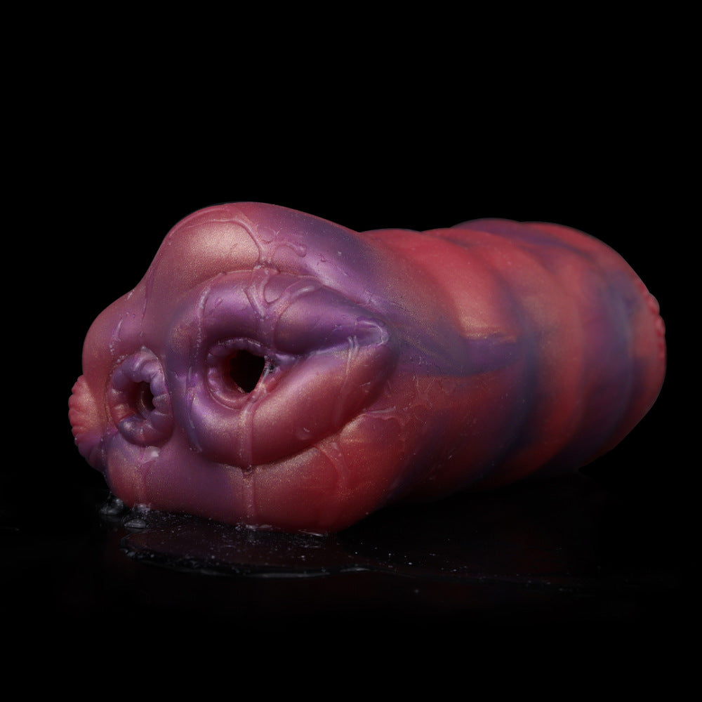 Fantasy Monster Pocket Pussy Male Masturbator - Double Hole Penis Masturbation Silicone Stroker