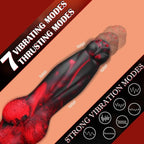 Thrusting Fantasy Dragon Dildo Anal Butt Plug - Remote Control Animaldildo Prostate Massager