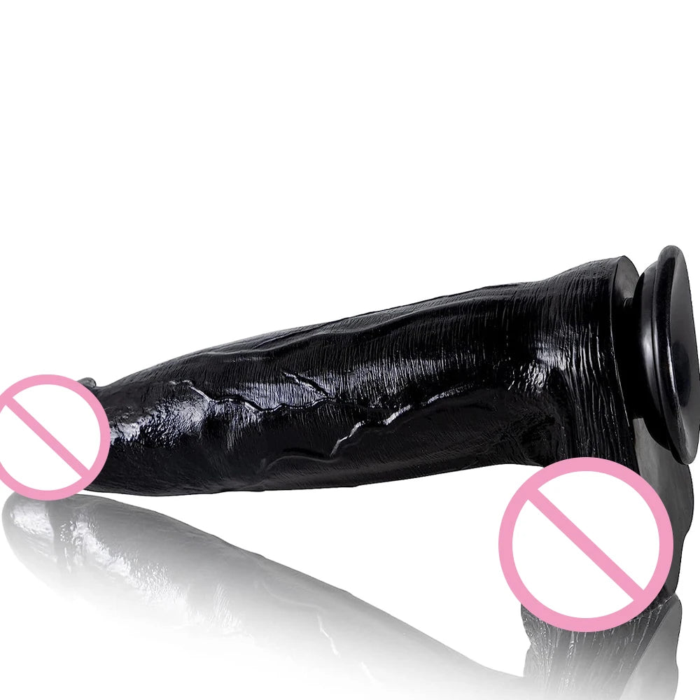 Huge Realistic Dildo Butt Plug - 2.9 inch Big Girth Anal Dildos Sex Toys for Women Men