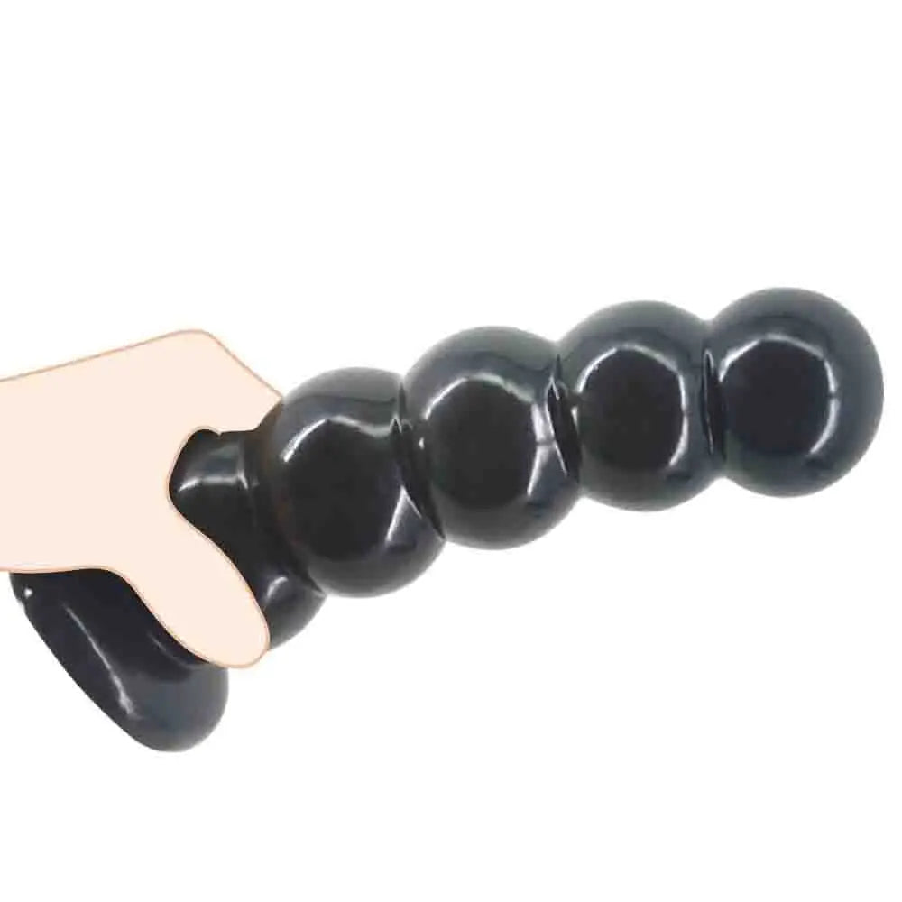 Suction Cup Huge Dildo Butt Plug - Graduated Beads Anal Dildos Sex Toys for Men Women