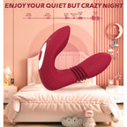 Remote Control G Spot Clitoral Vibrator - Anal Dildo Thrusting Clit Double End Stimulator