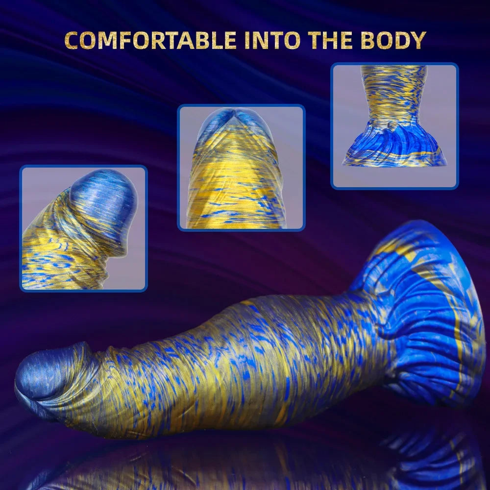 Exotic Knot Anal Dildo Butt Plug - Realistic Geoduck Silicone Dildos Sex Toy for Women