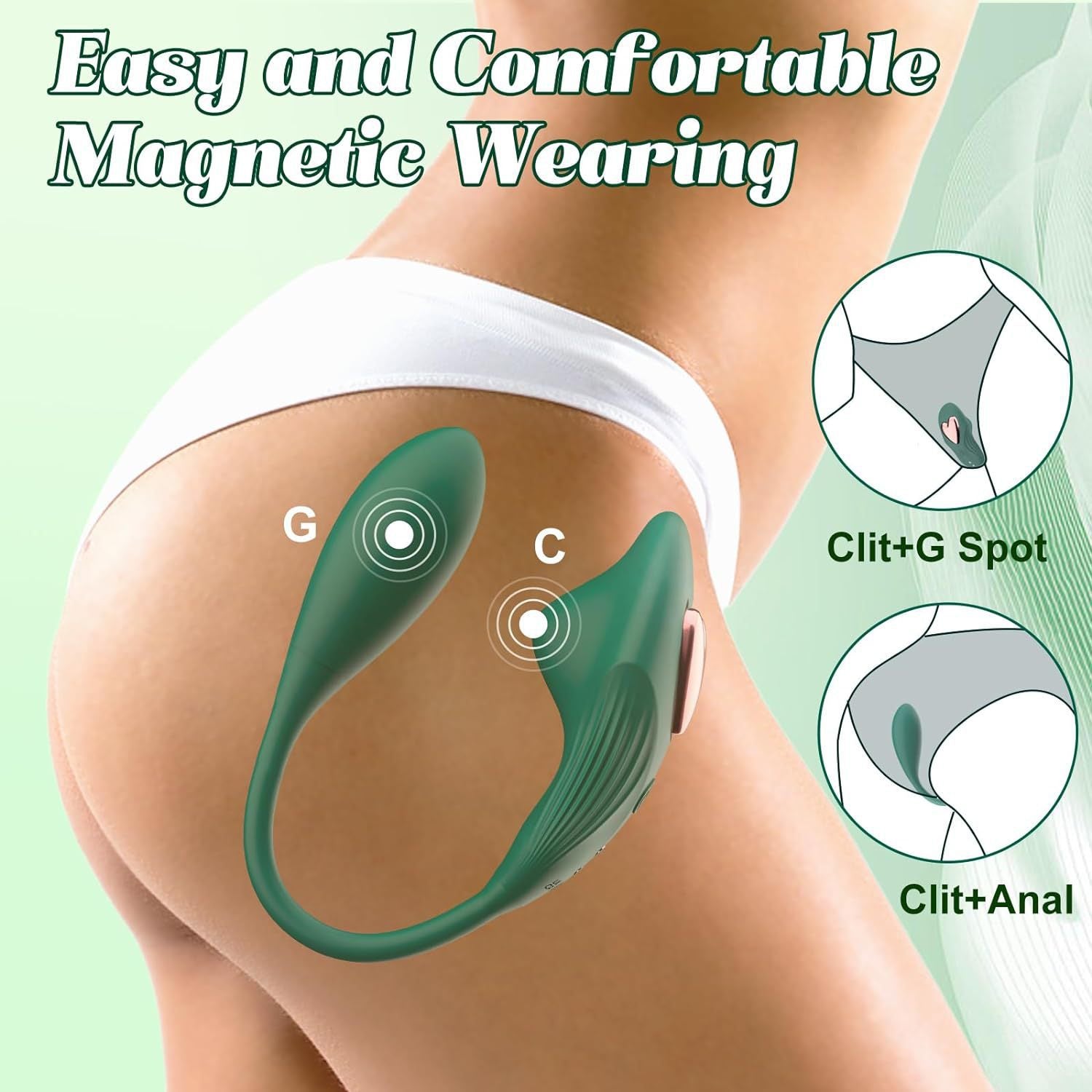 APP Controlled Clit Sucker - Double End Vibrating Panty Egg G Spot Clitoris Stimulator