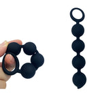 Small Anal Beads Butt Plug - Silicone Ball Anal Dildo Beginner Sex Toys