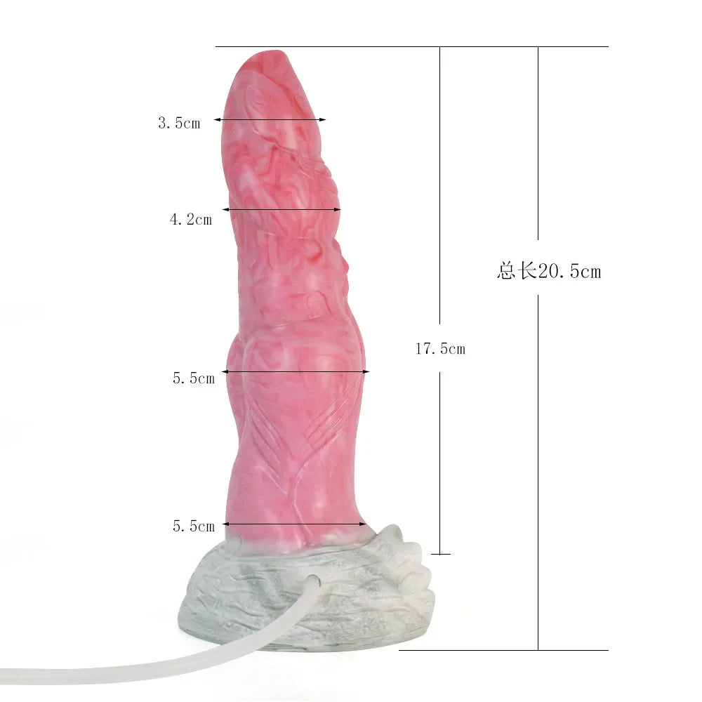 Squirting Dragon Dildo Butt Plug - Water Jet Ejaculating Anal Dildos Female Sex Toys