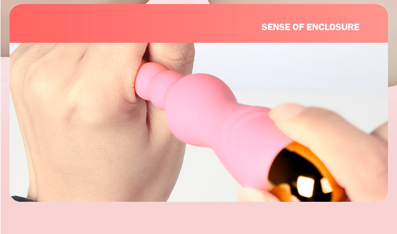 Vibrating Silicone Beaded Wand with Flexible Shaft