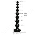 14 inch Long Anal Beads Butt Plug -Silicone Dildo Sex Toy for Men Women