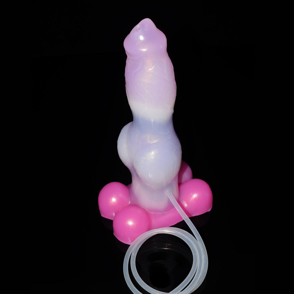 Squirting Dog Dildo Butt Plug - Monsterdildo Vaginal Anal Stimulator Silicone Sex Toy for Women
