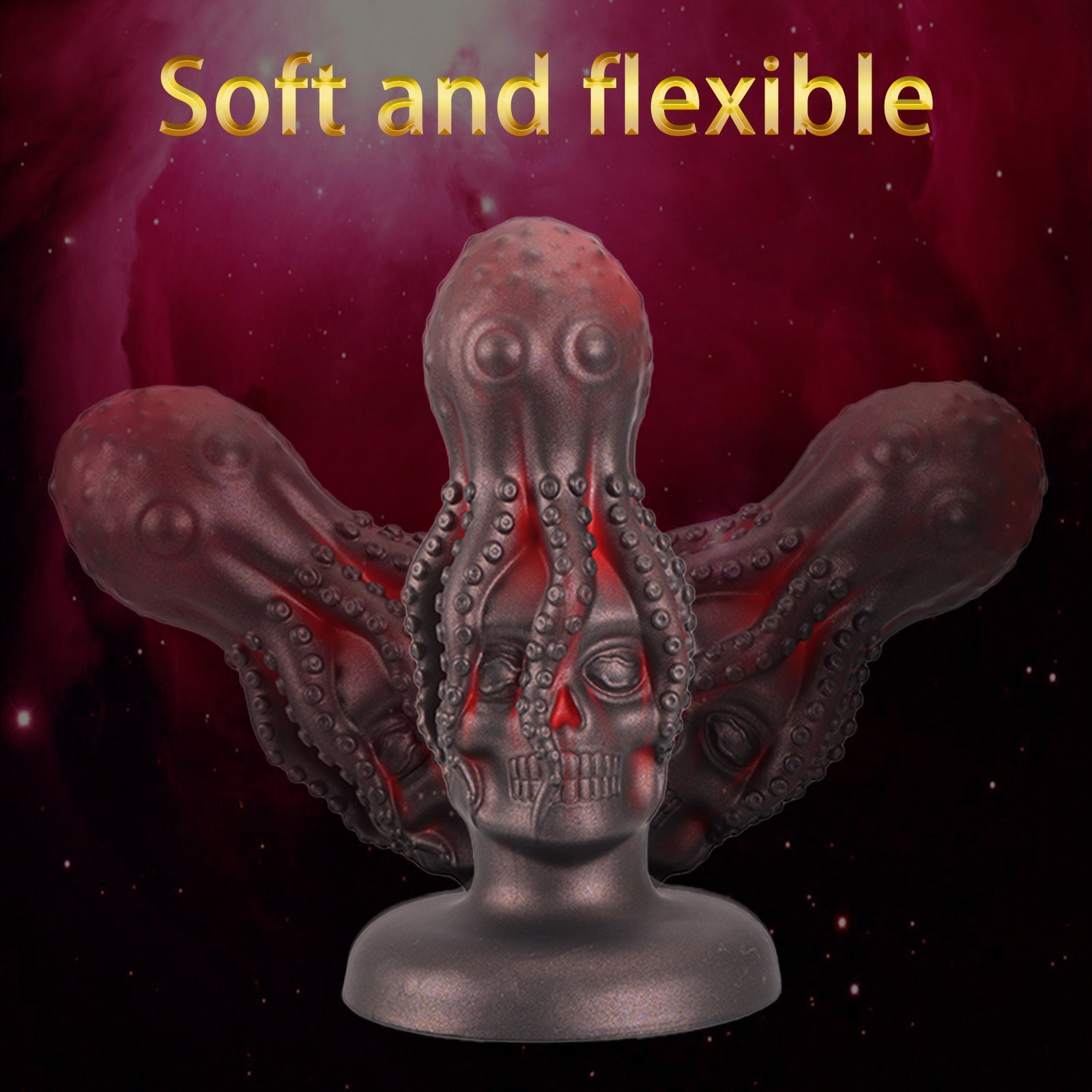 Octopus Dildo Anal Dilator Butt Plug - Alien Skull Monsterdildo Women Vaginal Masturbator