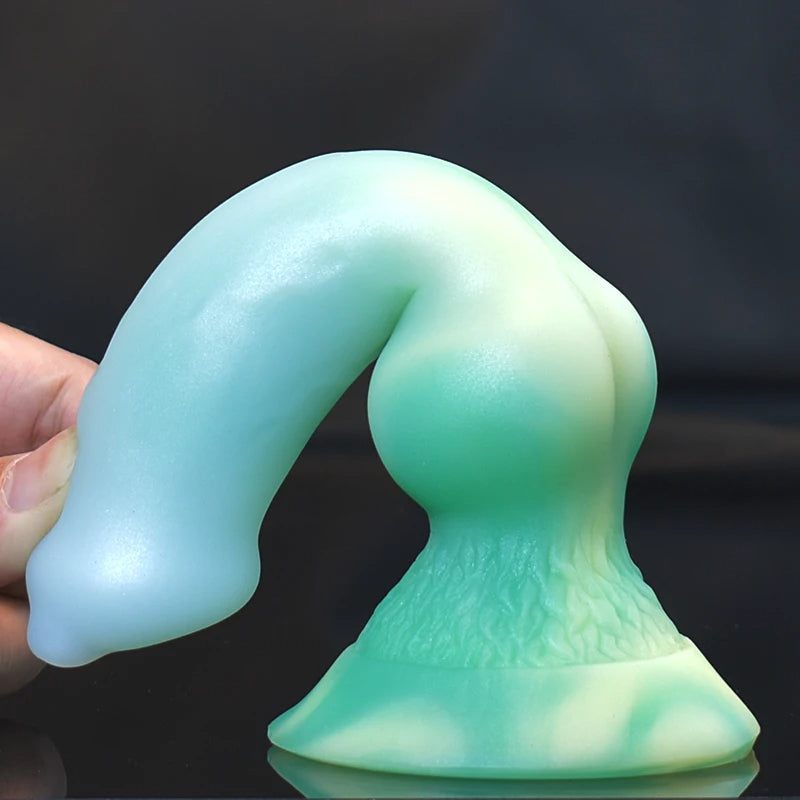 Crystal Dog Dildos Butt Plug - Exotic Small Monsterdildo Anal Sex Toys for Men Women
