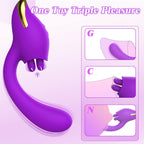 Double End G Spot Clit Clamps Stimulator - Vibrating Anal Dildo Clitoral Female Sex Toys