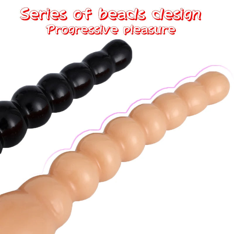 Long Anal Beads Butt Plug - Exotic Suction Cup Dildos Vaginal Masturbation Anal Sex Toys