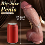 Lifelike Soft Silicone Dildo Set Realistic Veined Design, Skin-Like Texture