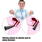 Remote Control Vibrating Butt Plug - Tapered Vaginal Anal Stimulator Prostate Massager