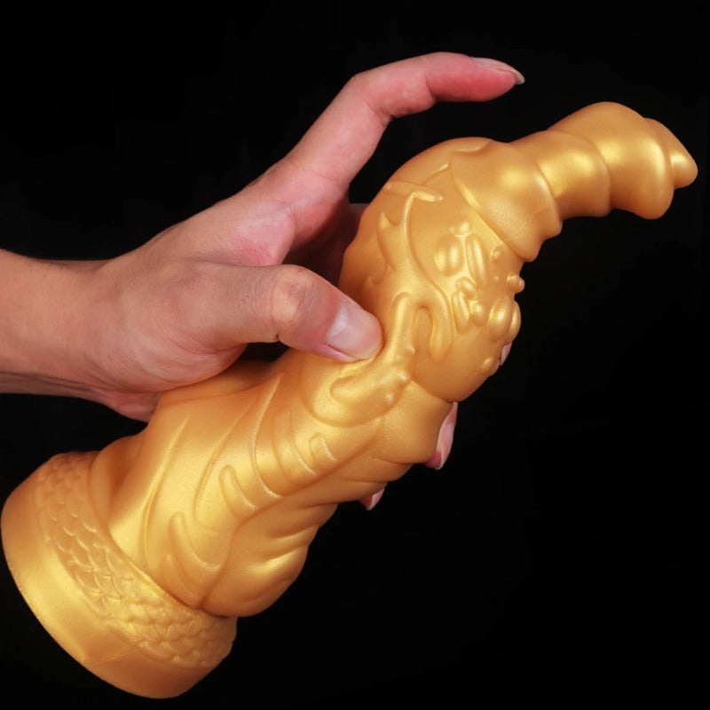 Big Giant Monster Dildo - Golden Dragondildo Alien Sex Toys for Women Masturbation