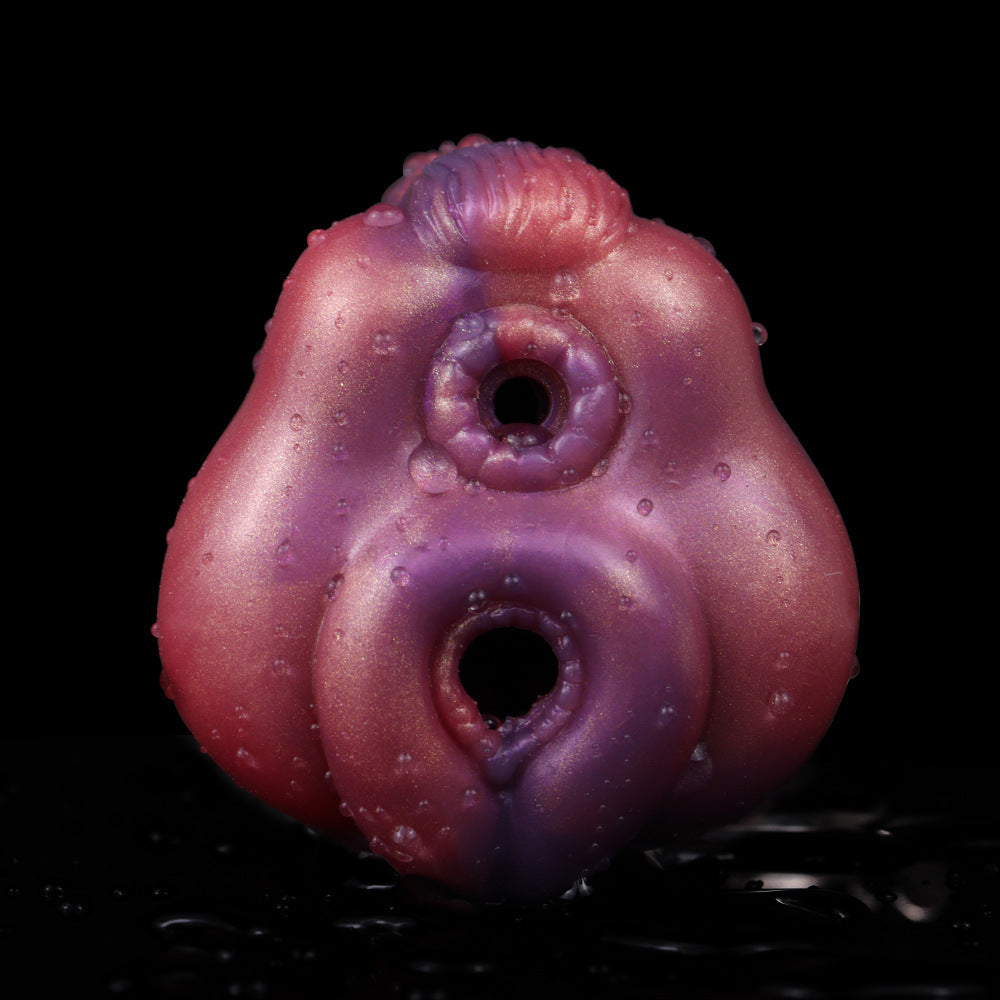 Fantasy Monster Pocket Pussy Male Masturbator - Double Hole Penis Masturbation Silicone Stroker