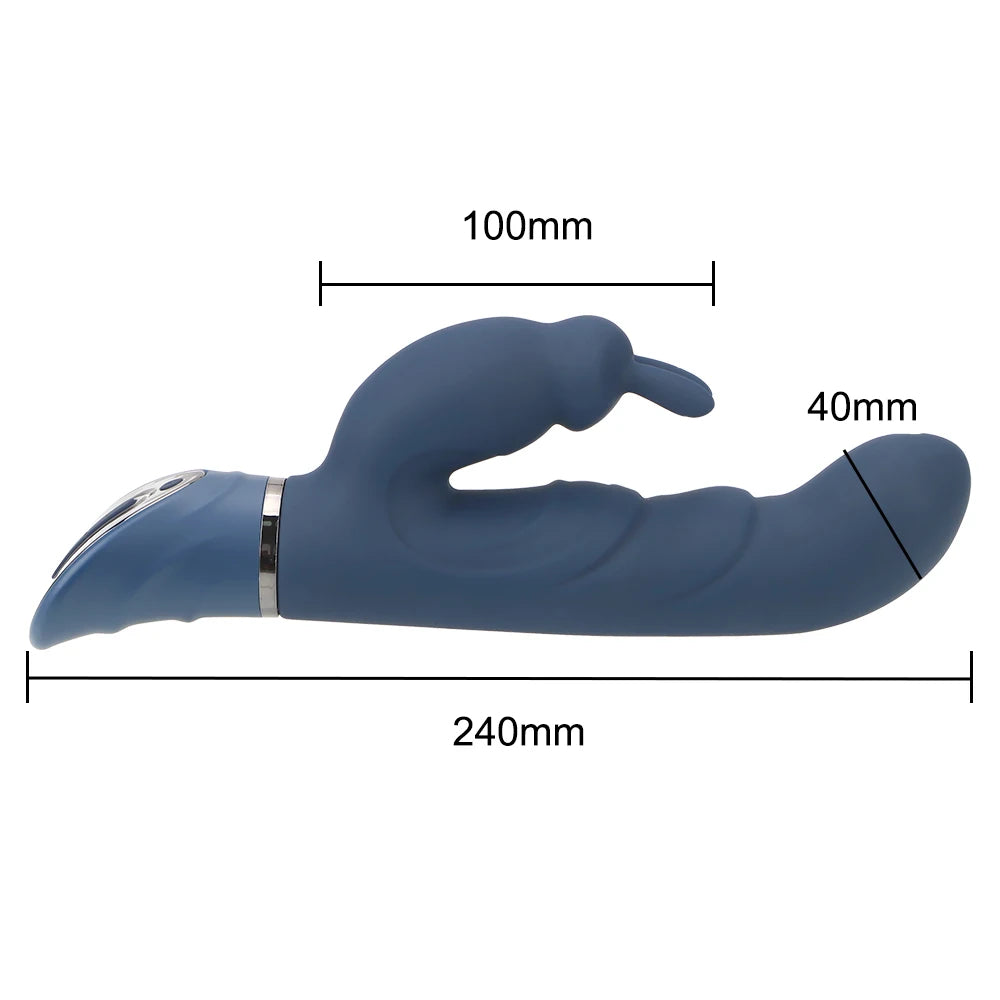 Rabbit Clitoral G Spot Dildo Vibrator - Bunny Clit Stimulator Sex Toys for Women Men