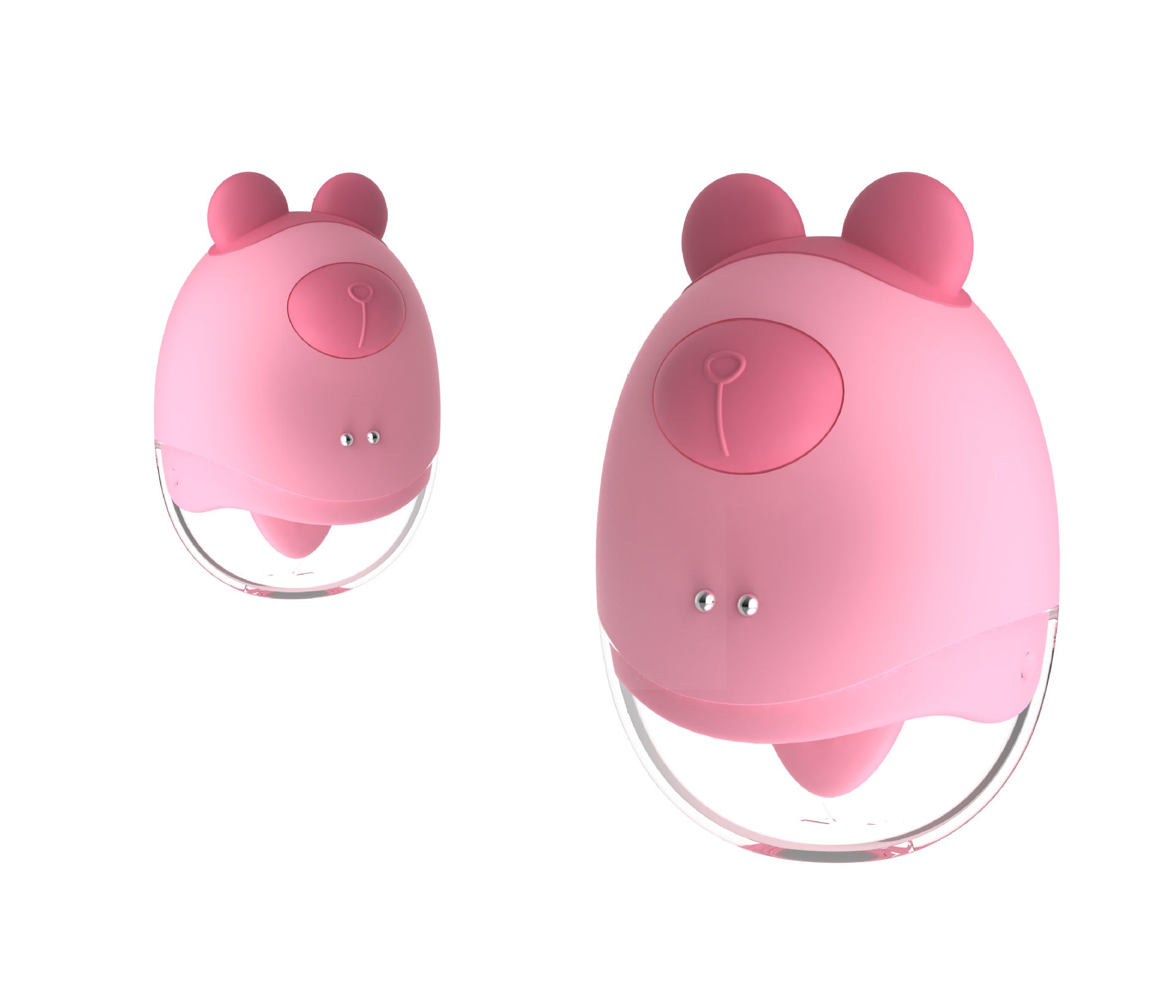 Cute Bear Clit Nipple Stimulator - Tongue Licking Clitoral Vibrator Female Sex Toys