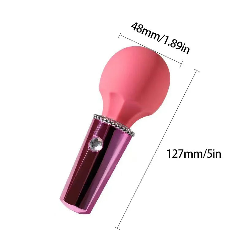 Pocket Magic Wand Female Vibrator - Strong Clit Nipple Simulator Sex Toys for Women