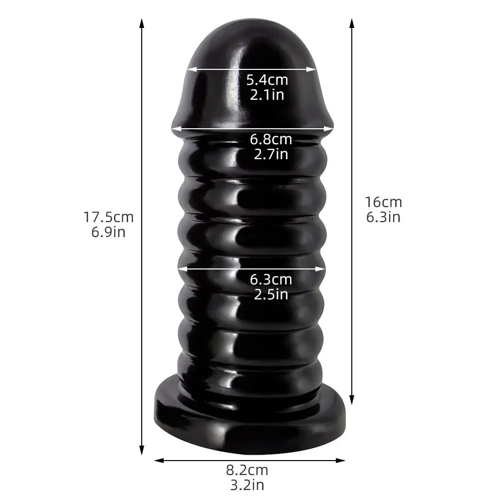 Huge Thick Anal Dildo Butt Plug - Silicone Big Threads Anal Plug Dilator Sex Toy