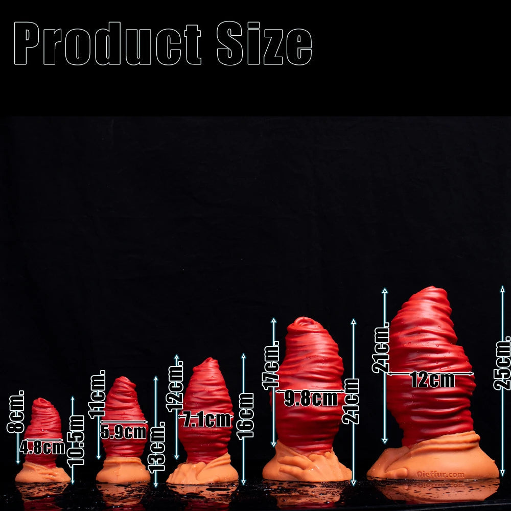 Big Anal Dildo Butt Plug - Fantasy Silicone Anal Dilator Vagina Prostate Massager