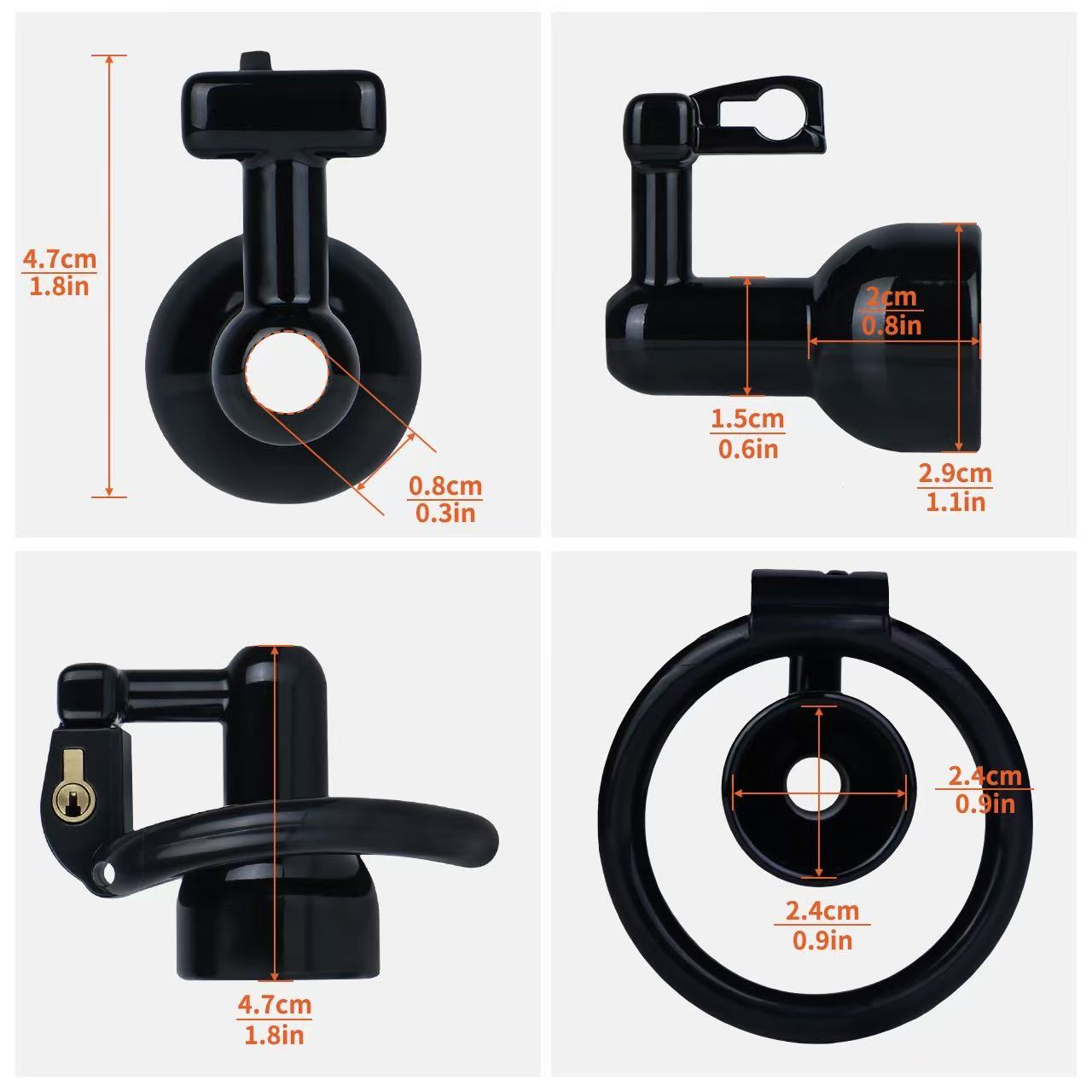 Inverted Negative Resin Cage – Precision Control | 4 Ring Sizes