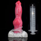 Squirting Dildo Butt Plug - Dog Monsterdildo Big Suction Cup Silicone Vagina Prostate Massager
