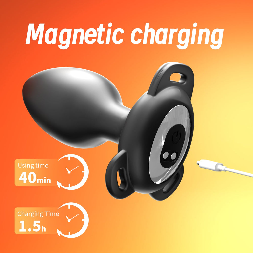 Wearable Prostate Massager Plug – App-Controlled Vibrating Anal Plug with Adjustable Harness
