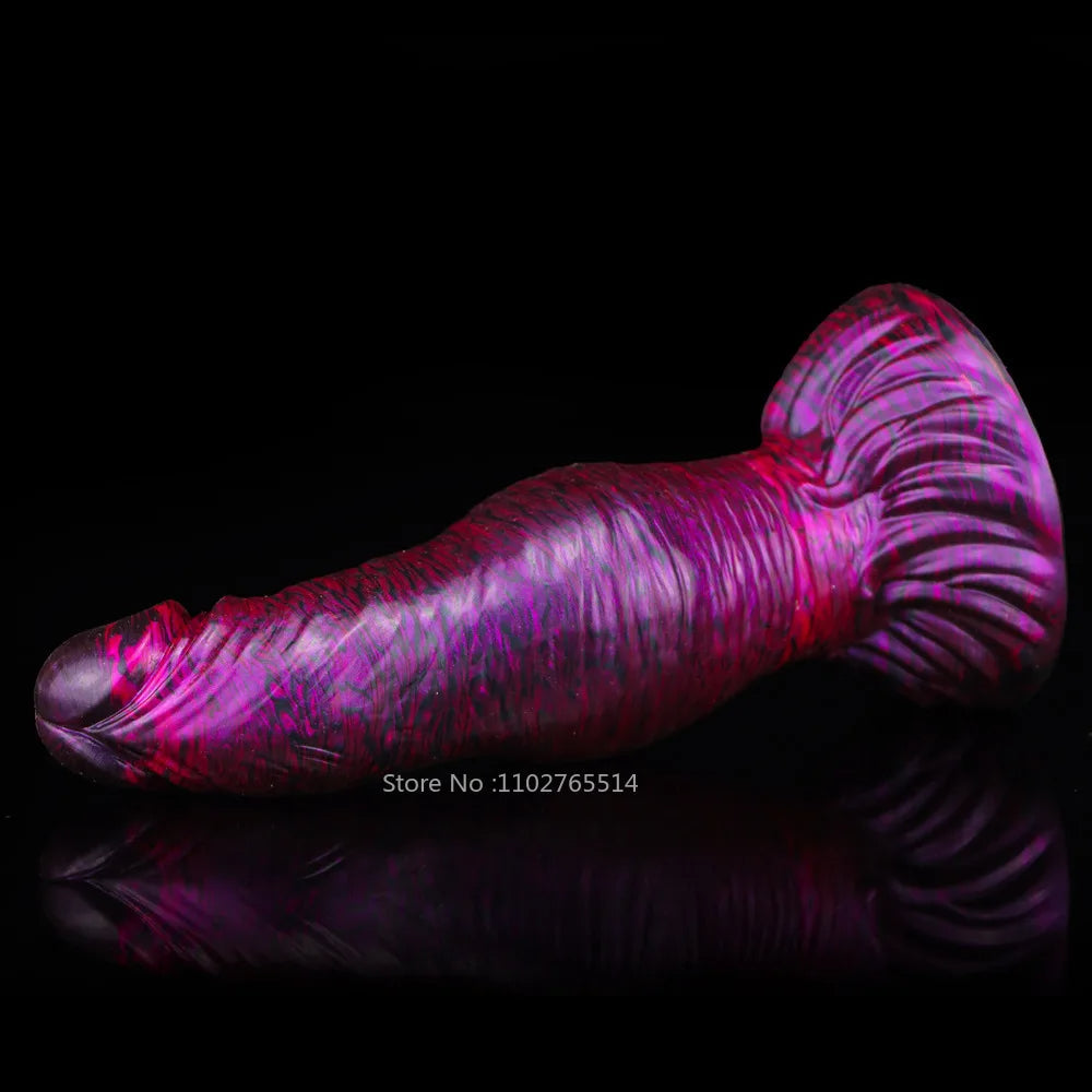 Exotic Knot Anal Dildo Butt Plug - Realistic Geoduck Silicone Dildos Sex Toy for Women