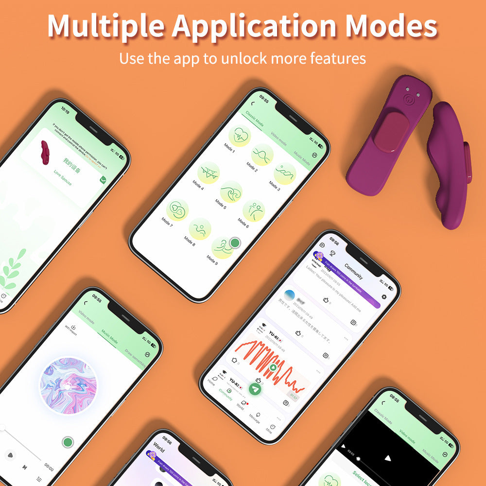 App Controlled Vibrating Panty Sex Toy - Wearable Clit Stimulator G Spot Vibrator