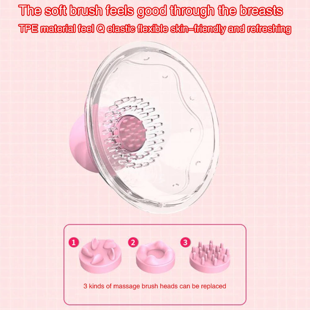 Nipple Sucker Massager - Breast Pump Rotating Clamp Stimluation Women Sex Toys Novelty Gifts