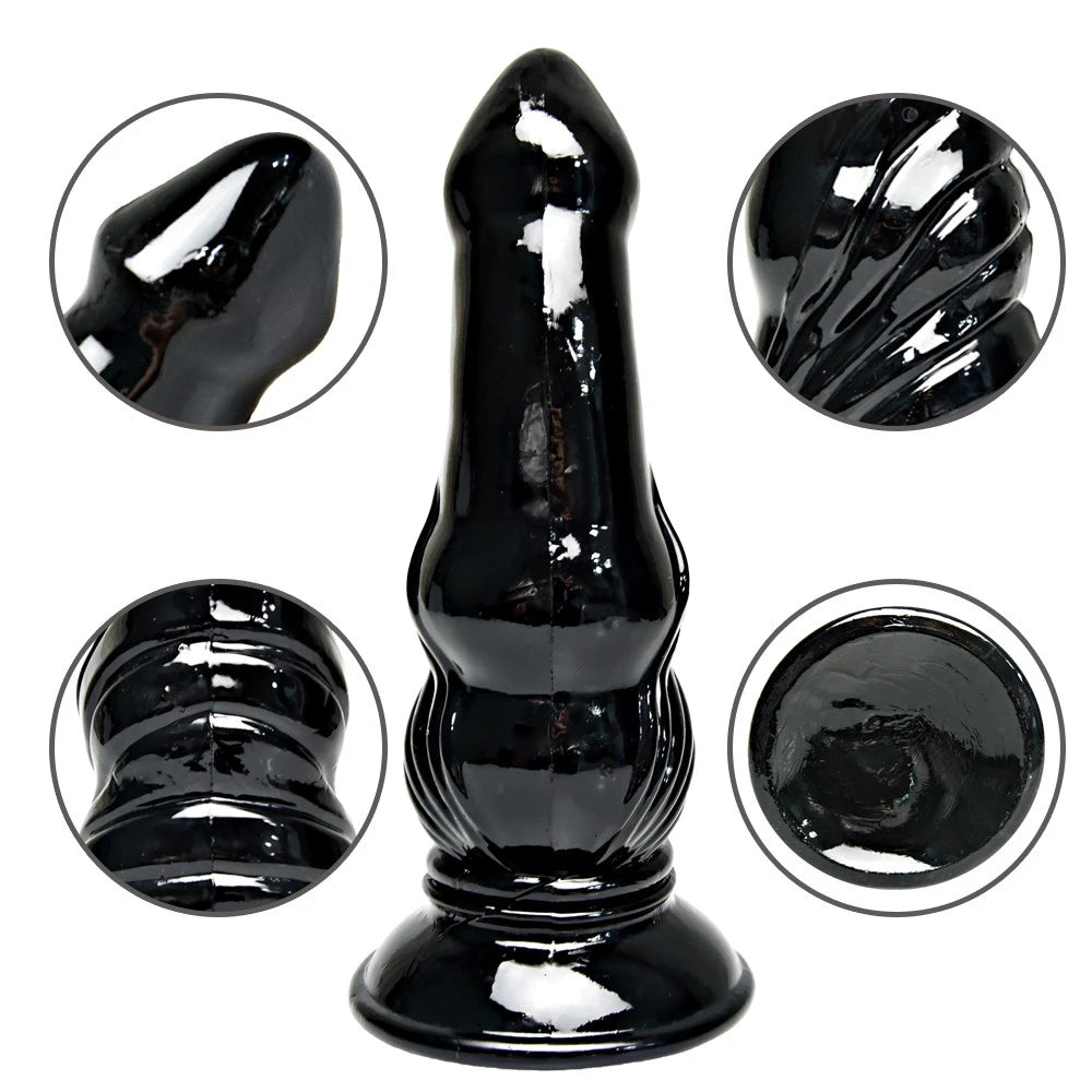Monster Dildo Butt Plug - Huge Fantasy Suction Cup Vagina Anal Stimulation Sex Toy