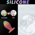 Luminous Conch Anal Dildo Butt Plug - Colorful Sprial Monsterdildo Vaginal Prostate Massager