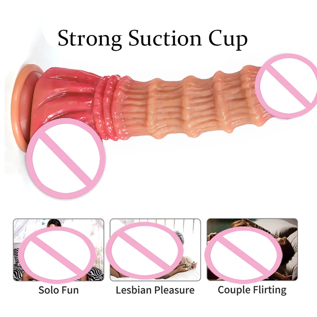 Exotic Anal Dildo Dilator Sex Toys - Big Threads Silicone Dildos Prostate Massage Milking