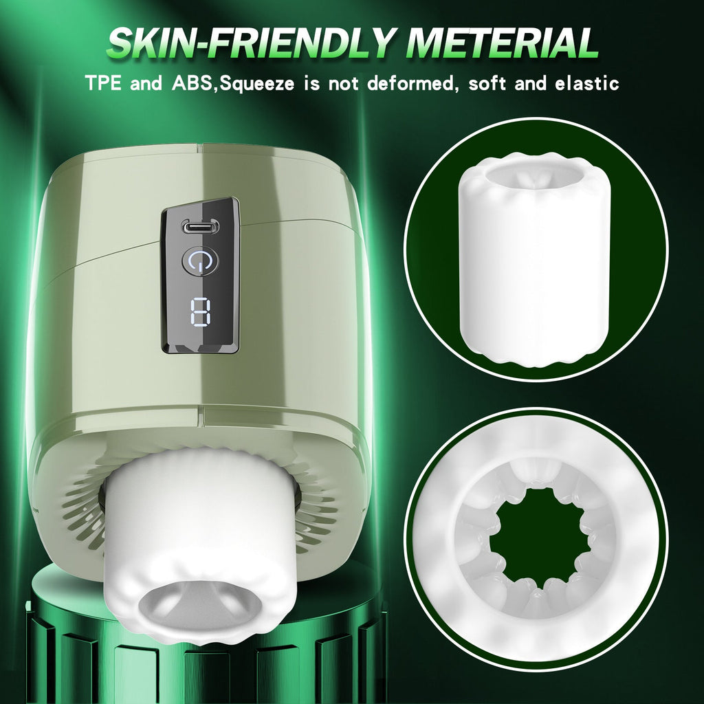 Handy Male Masturbator - Thrusting Rotating Pocket Pussy Adult Stroker Sex Toy for Men