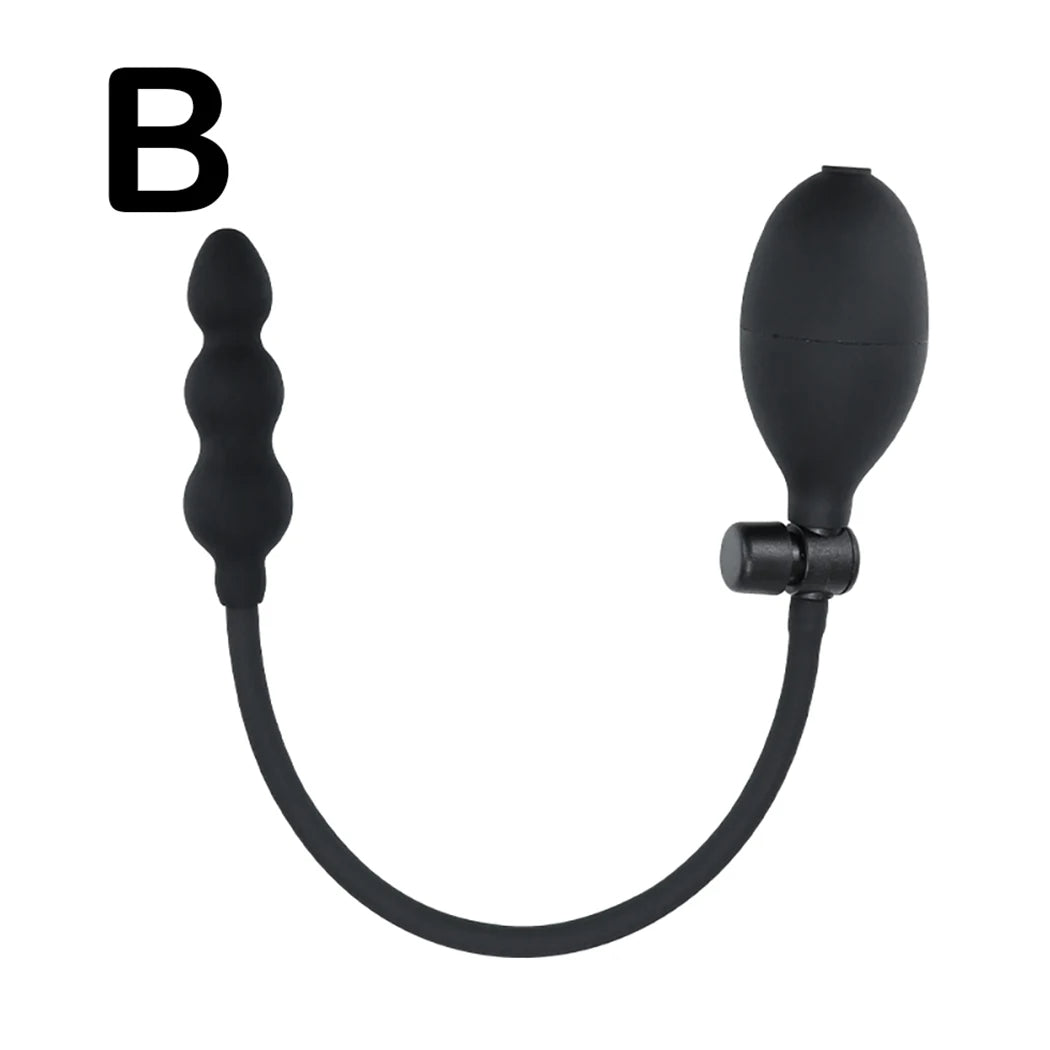 Double Inflatable Anal Plug - Exotic Dual Anal Expansion G Spot Prostate Massage Milking