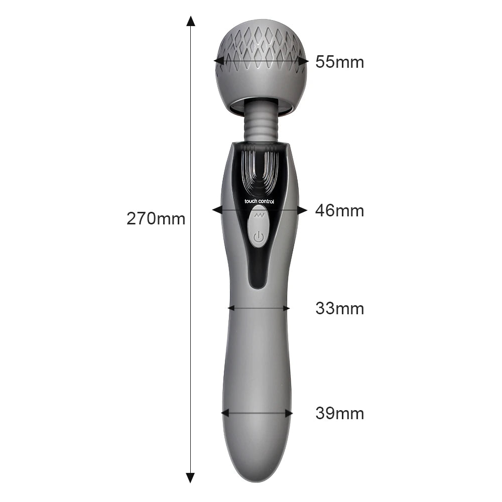 Magic Wand Vibrator - Double End G Spot Clitoral Stimulator Female Sex Toys